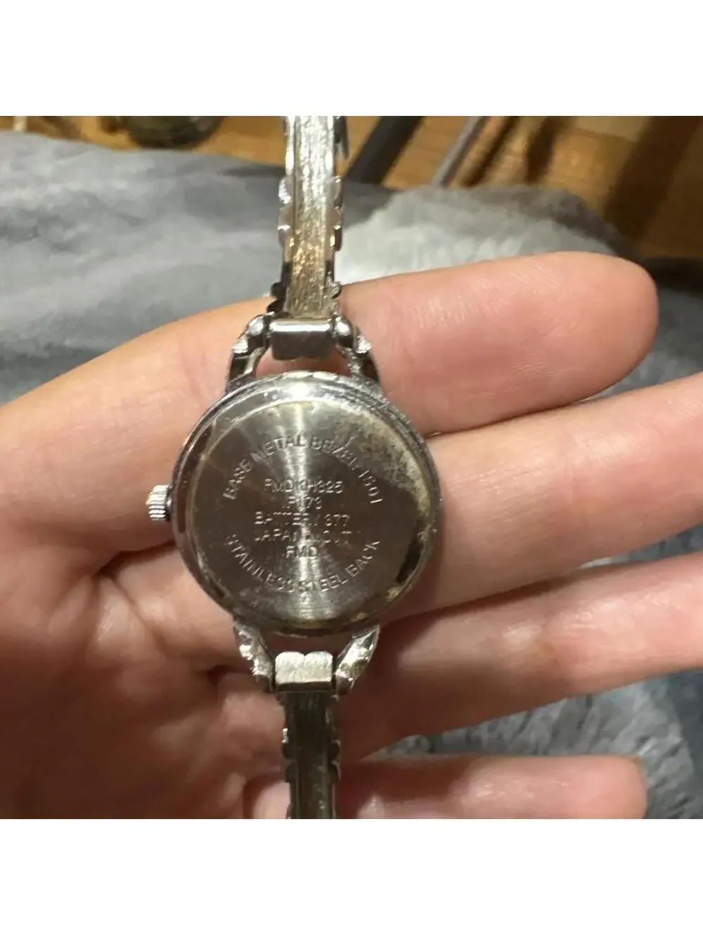 Black Diamond Women's Silver and Grey Watch